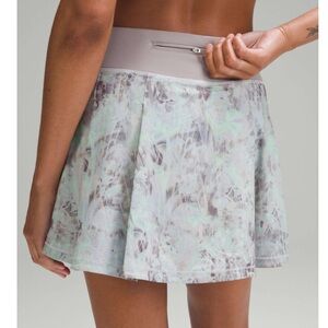lululemon athletica pace rival mid rise Skirt plisse bloom